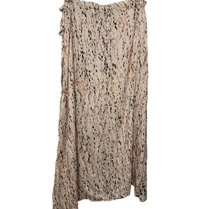 Grade & Gather Abstract Print Wrap Skirt – Size Small